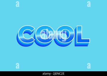 Editierbare Texteffekte Cool , Wörter und Schriftart können geändert werden Stock Vektor