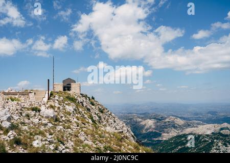 Mausoleum von Njegos auf dem Berg Lovcen. Montenegro Stockfoto