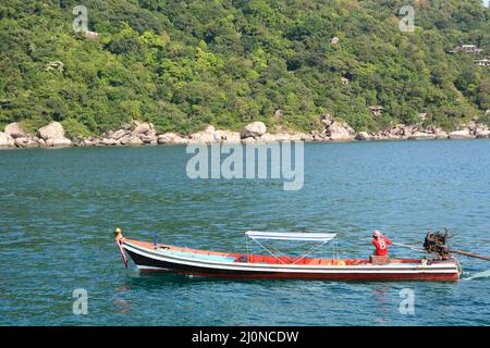 Boot in Koh Tao. Provinz Surat Thani. Thailand Stockfoto