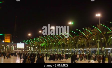 karbala, Irak - 23. februar 2015: Foto des Imam husien shrinei in der Stadt karbala Stockfoto