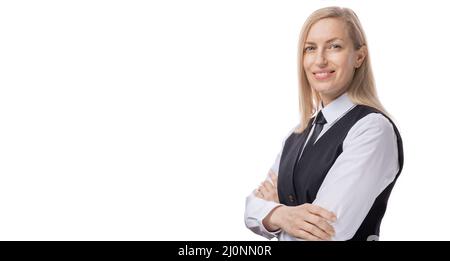 Porträt von zuversichtlich Geschäftsfrau Stockfoto