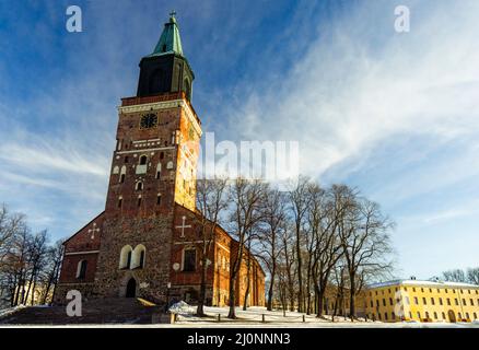 Turku Kathedrale - mittelalterliche Basilika in Finnland und Mutterkirche der Evangelisch-Lutherischen Kirche Finnlands Stockfoto