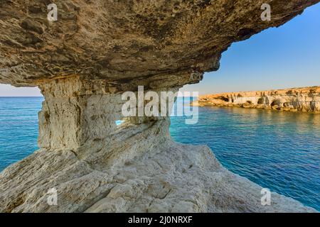 Berühmte Meereshöhlen in Ayia Napa Zypern Stockfoto