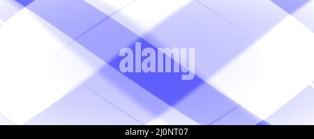 Abstrakter Hintergrund Banner 8K blau, hell, dunkel, schwarz, weiß, Graustrahl, Laser, Nebel, Streifen, Gitter, Quadratisch, Verlauf Stockfoto
