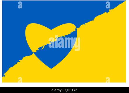 Beten Sie für die Ukraine, Ukraine Flagge beten Konzept Vektor Illustration. Betet für den Frieden in der Ukraine. Rette die Ukraine vor russland. Stock Vektor