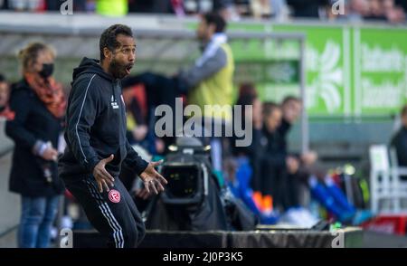 Trainer Daniel Thioune (F95) Fortuna Düsseldorf - Hamburger SV 19.03.2022, Fussball; 2. Bundesliga, Saison 2021/22 Foto: Moritz Müller Copyright (nu Stockfoto