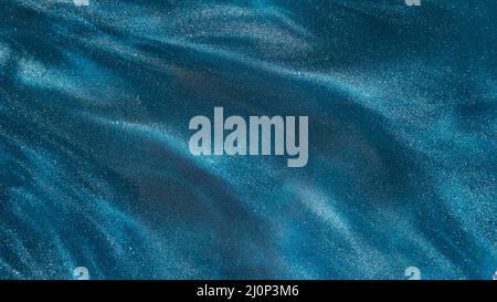 Partikel azurblauem Farbstoff Wasser . Hohe Qualität und Auflösung schönes Fotokonzept Stockfoto