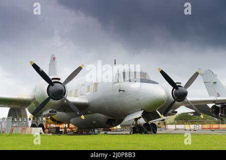 Vickers Varsity T1 WJ945, Cornwall Aviation Heritage Centre, Stockfoto