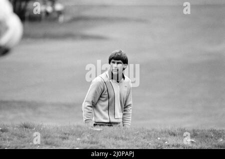 1983 SuntoryWorld Match Play Championship in Wentworth, Freitag, 7.. Oktober 1983. Nick Faldo Stockfoto