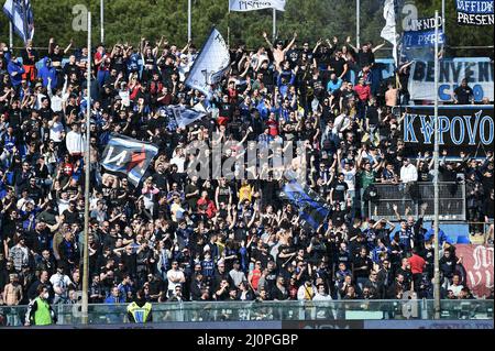 Arena Garibaldi, Pisa, Italien, 20. März 2022, Fans von Pisa während AC Pisa vs. AS Cittadella - Italienische Fußball Serie B Spiel Stockfoto