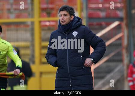 gattuso giacomo (Trainer como 1907) beim AC Perugia gegen Como 1907, Italienisches Fußballspiel der Serie B in Perugia, Italien, März 20 2022 Stockfoto