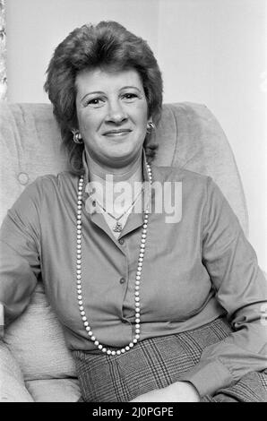 Linda Sawford, ehemalige Geliebte von Elton John. 1970 lebte sie rund neun Monate bei Elton. Februar 1984. Stockfoto