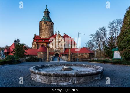 Märchenschloss Czocha in Polen Stockfoto