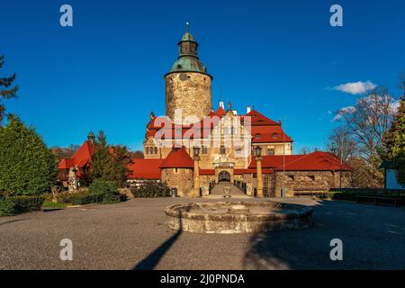 Märchenschloss Czocha in Polen Stockfoto