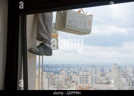 Bau-, Baustoff-, São Paulo, Brasilien Stockfoto