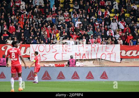 Monaco, Monaco. 20. März 2022. AS Monaco gegen PSG in Monaco, am 20. märz 2022. (Foto: Lionel Urman/Sipa USA) Quelle: SIPA USA/Alamy Live News Stockfoto