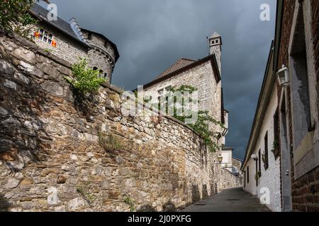 Burg Stolberg in der Altstadt von Stolberg Stockfoto