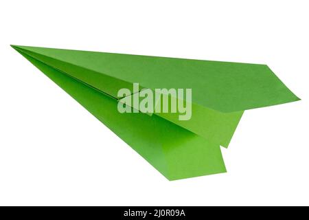 Umweltfreundliches Flugzeug Stockfoto