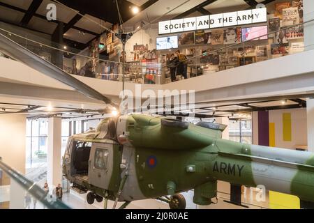 Das National Army Museum ist das zentrale Museum der britischen Armee. Es liegt im Chelsea-Viertel im Zentrum von London, neben dem Royal Hospital Stockfoto