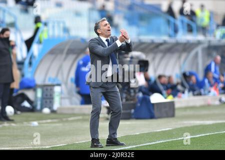 fabio pecchia Trainer von cremonese beim Spiel SPAL gegen US Cremonese, Italienischer Fußball Serie B in Ferrara, Italien, März 20 2022 Stockfoto