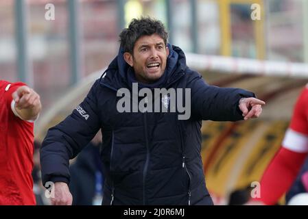 Stadio Renato Curi, Perugia, Italien, 20. März 2022, gattuso giacomo (Trainer como 1907) während des Spiels AC Perugia gegen Como 1907 - Italienischer Fußball der Serie B Stockfoto
