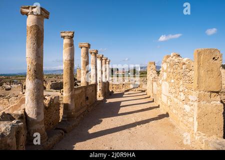 Archäologischer Park von Paphos, Kato paphos, Zypern. Stockfoto