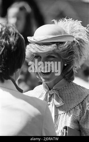 Diana, Prinzessin von Wales, besucht Prinz Edward Island, Kanada. Juni 1983. Stockfoto