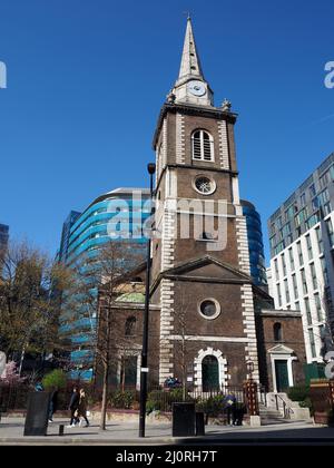 Aldgate Square, Church of Saint Botolph without Aldgate London England Stockfoto