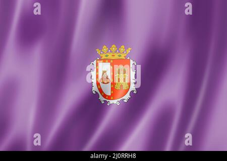 Flagge der Provinz Burgos, Spanien Stockfoto