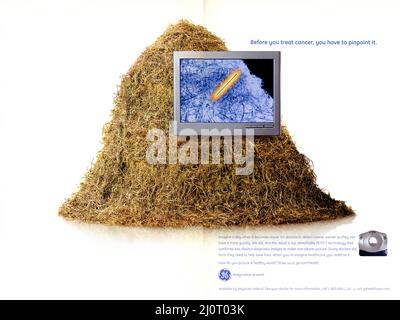 Werbespot des „National Geographic“ Magazine vom April 2006, USA Stockfoto