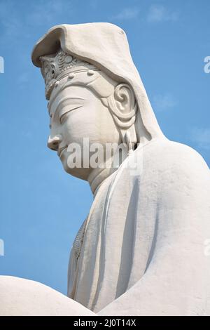 Der Kopf der Statue von Ryozen Kannon. Kyoto. Japan Stockfoto