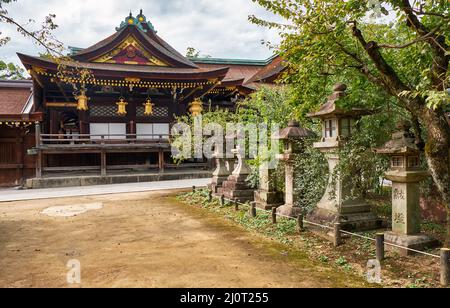 Shaden-Heiligtum des Kitano Tenmangu-Schreines. Kyoto. Japan Stockfoto