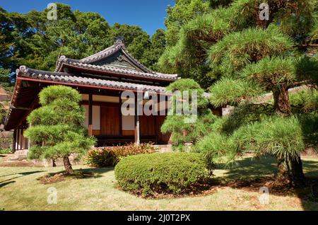 O-Bansho Wachhaus im Garten des Kaiserlichen Palastes. Tokio. Japan Stockfoto