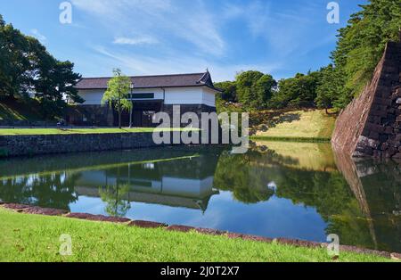 Sakuradamon-Tor am Kaiserpalast in Tokio, Japan Stockfoto