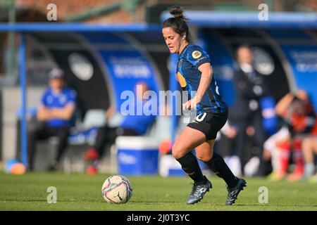 Mailand, Italien. 20. März 2022. Flaminia Simonetti (#20 Inter) während des Serie-A-Frauenmatches zwischen dem FC Internazionale und dem UC Sampdoria im Suning Sports Center in Mailand, Italien Cristiano Mazzi/SPP Credit: SPP Sport Press Photo. /Alamy Live News Stockfoto