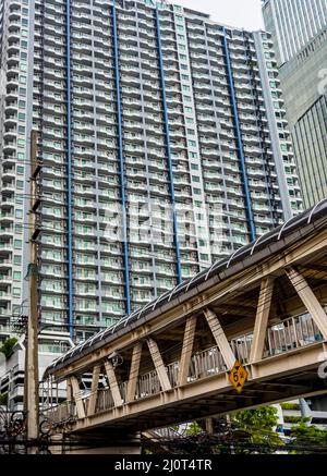 Raue, schmutzige Ecken und Bereiche im Bangkok Thailand. Stockfoto