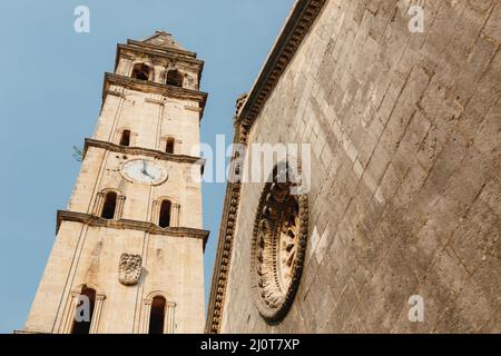 Kirche des heiligen Nikolaus in Perast. Montenegro Stockfoto