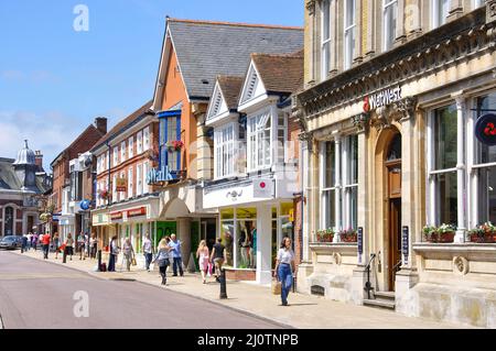 High Street, Petersfield, Hampshire, England, Vereinigtes Königreich Stockfoto