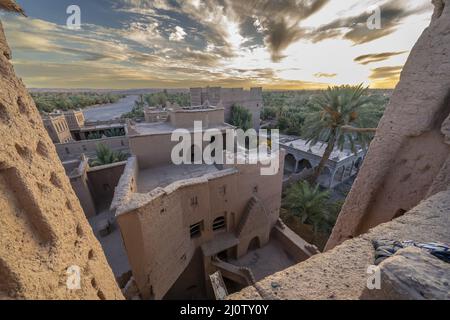 Historische befestigte Residenz von Kasbah Amridil in Marokko, Afrika Stockfoto