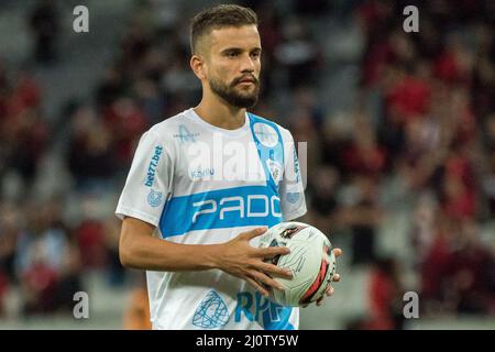 Curitiba, Brasilien. 20. März 2022. PR - Curitiba - 03/20/2022 - PARANAENSE 2022, ATHLETICO-PR X LONDRINA - Luanerin aus Londrina während eines Spiels gegen Athletico-PR im Stadion Arena da Baixada zur Paranaense-Meisterschaft 2022. Foto: Robson Mafra/AGIF/Sipa USA Quelle: SIPA USA/Alamy Live News Stockfoto