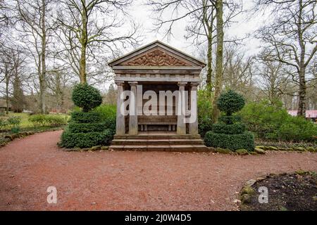 Dumfries House, palladianisches Landhaus in Ayrshire, 2 Meilen westlich von Cumnock, im Besitz der Princes Foundation und einer schottischen Besucherattraktion. Stockfoto