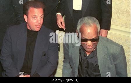 Billy Joel Ray Charles 1993 Foto von John Barrett/PHOTOlink Stockfoto