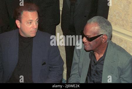 Billy Joel Ray Charles 1993 Foto von John Barrett/PHOTOlink Stockfoto