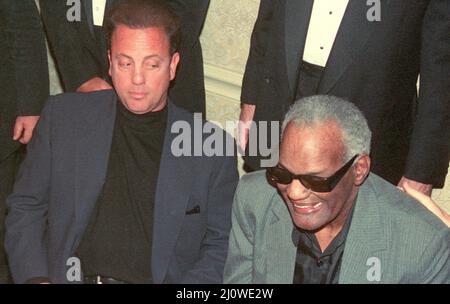 Billy Joel Ray Charles 1993 Foto von John Barrett/PHOTOlink Stockfoto