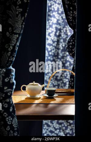 Chinesische Kultur, chinesischer Tee Stockfoto
