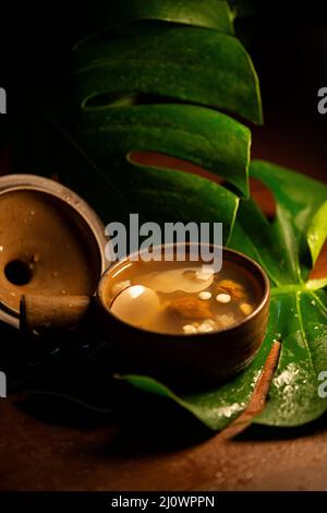 Chinesische traditionelle süsse Suppe aus Guangdong Stockfoto