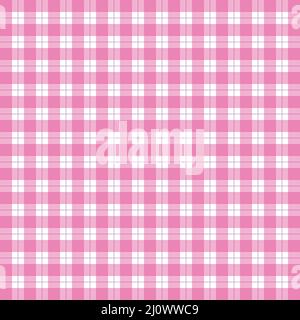Muster im Hintergrund mit Schottenmuster in Büffelrosa Stock Vektor