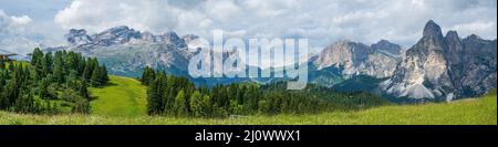 Pralongia Plateau in den Dolomiten Stockfoto