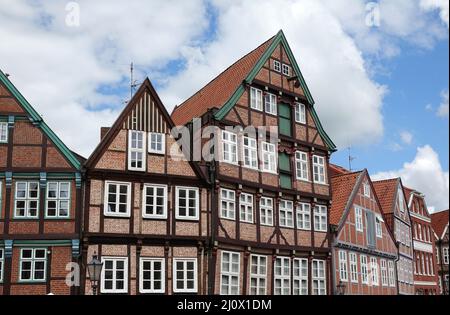 Fachwerkhaus am Fischmarkt in Stade Stockfoto