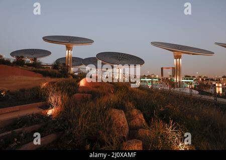 Terra Sustainability Pavilion auf der EXPO 2020 Dubai, VAE Stockfoto
